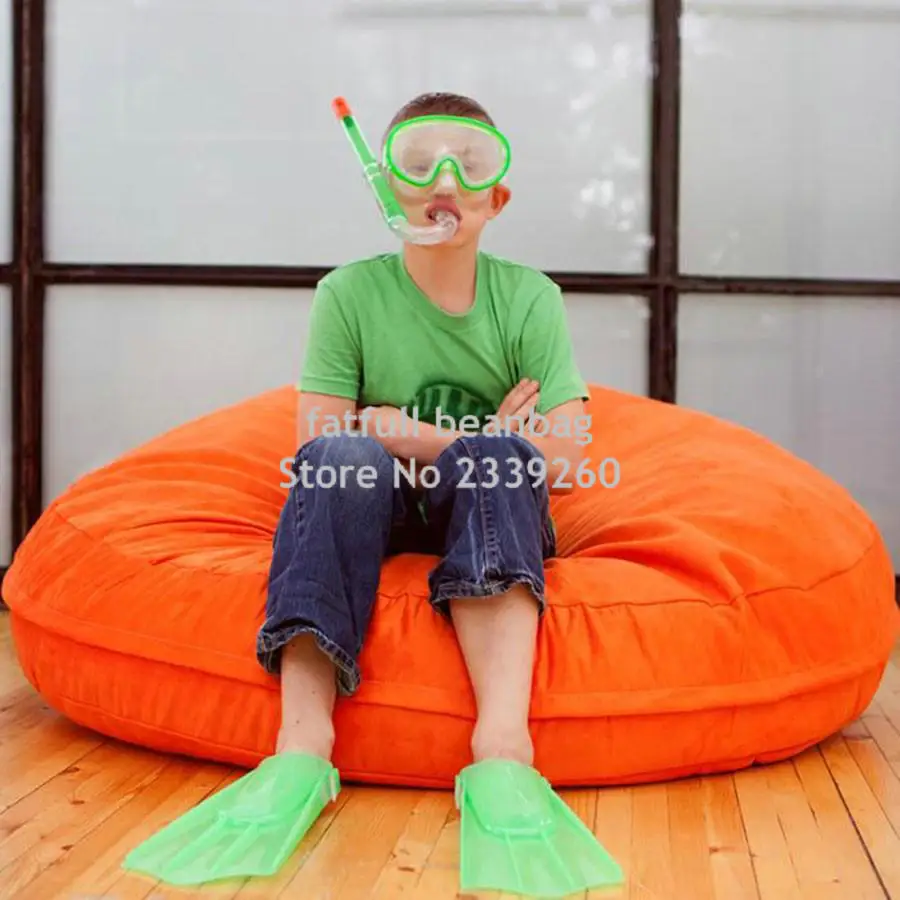 Cover only No Filler-two room seat Bean bag chair, home furniture sofa , modern beanbag hammock recliner
