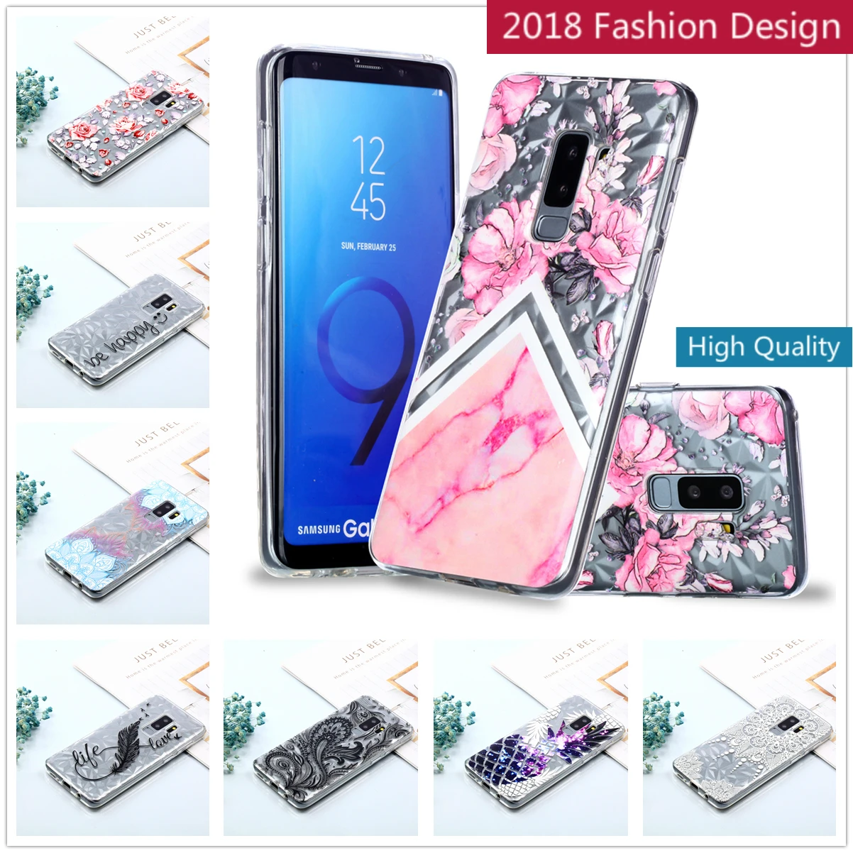 Модный раскладной чехол для samsung S9 S8 плюс Чехол телефона Fundas Diamond чехлов из