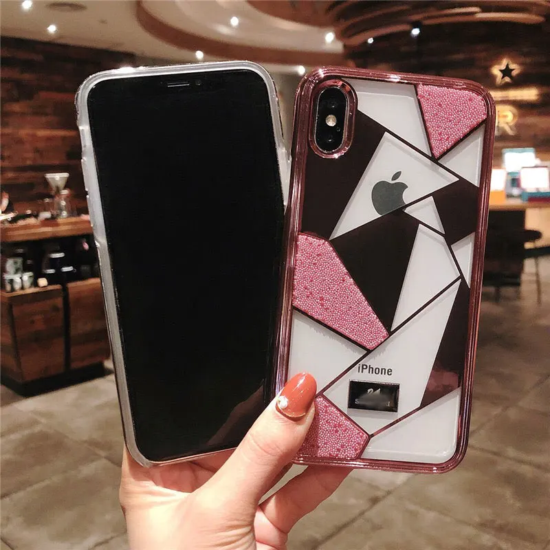 Роскошный брендовый Алмазный чехол для телефона s iphone X XR XS MAX 6 7 8 Plus мягкий s| |