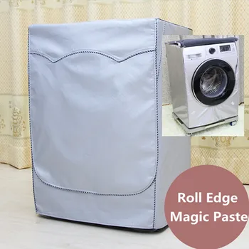 

Waterproof Cover Washer Sunscreen Washing Machine Dryer Polyester Household Automatic Roller Machine Silver Dustproof Dust Cover