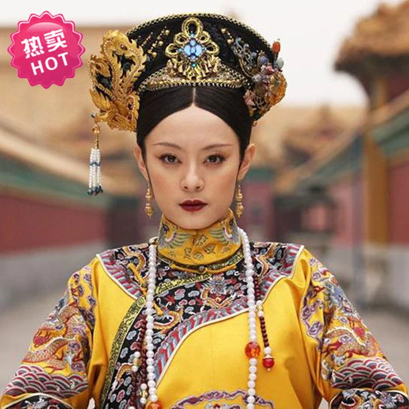Старомодный костюм чжэньхуань тайхоу телевизионная игра Легенда династии чжэньхуань Цин королевский костюм императрицы Qifu вышивка ханьфу