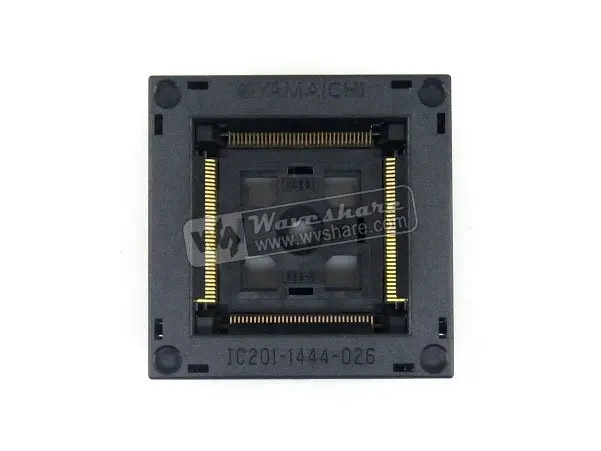 

QFP144 TQFP144 FQFP144 PQFP144 IC201-1444-026 QFP Adapter Yamaichi IC Test Burn-in Socket Programming Adapter 0.5mm Pitch