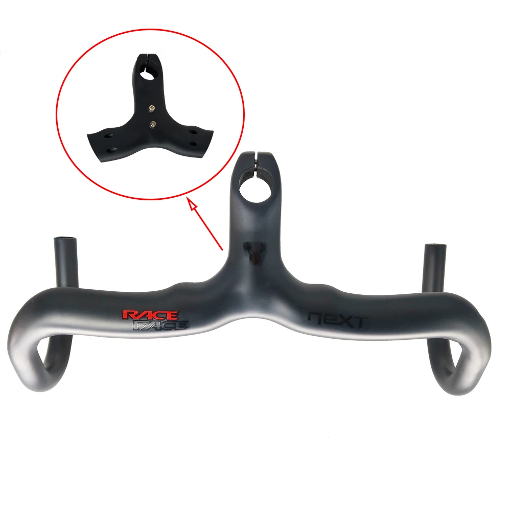 

New Race carbon integrated handlebar UD matte carbon road bike handlebar inner cable guide