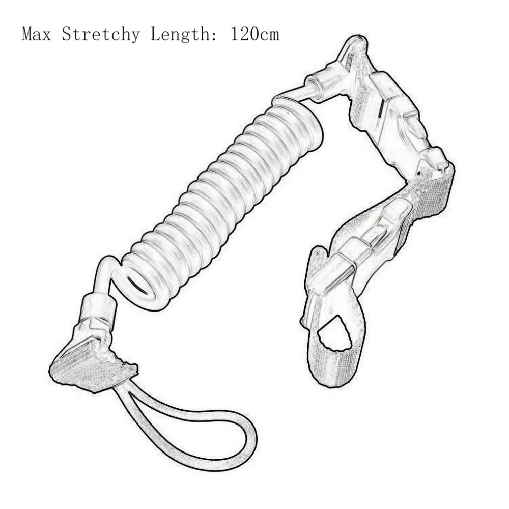 Эластичный тактический ремень безопасности веревка Открытый Анти-потеря эластичный брелок для ключей удлинитель-Тип Весна регулируемый