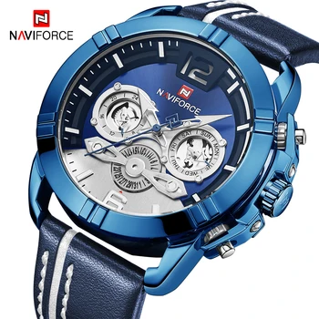 

NAVIFORCE Luxury Mens Watches 2020 Fashion Sport Men Quartz Wrist Watch Top Brand Waterproof Chronograph Watch Relogio Masculino