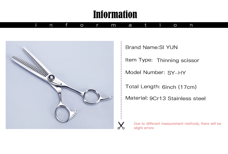 Si Yun ножницы 6,0 дюйма (17,00 см) Длина BT60 модель высокого качества двойной зубы истончение тип волос Профессиональные ножницы