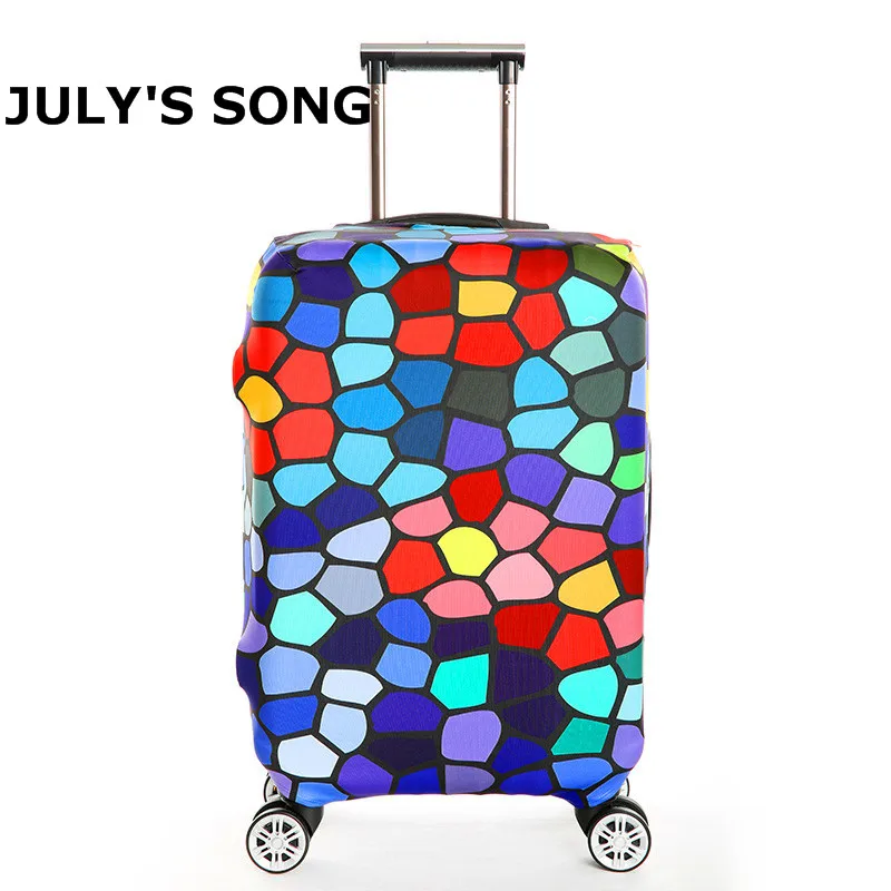 Чехол JULY'S SONG для путешествий S/M/L/XL, чехол для костюма, эластичный защитный чехол, чехол на колесиках, аксессуары для путешествий, чехлы для багажа - Цвет: 1