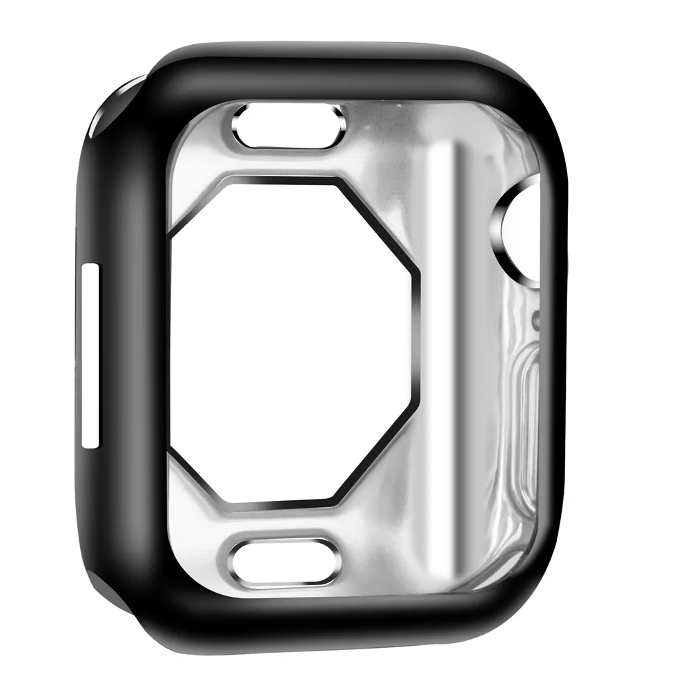 Ультратонкий Мягкий тонкий чехол для часов для Apple Watch Series 5 Series 4 44 мм 40 мм чехол все вокруг тпу защитное покрытие часов аксессуары