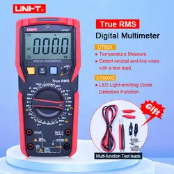 UNI-T UT89X/UT89XD true RMS цифровой мультиметр 20A Высокоточный цифровой мультиметр НТС/конденсатор/Триод/температура/светодиодный тест