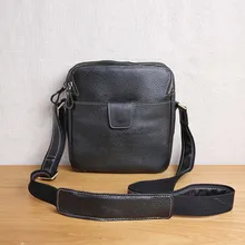 AETOO Leather Men's Bag Shoulder Messenger Bag Vertical Top Layer Leather Business Casual Leather Bag