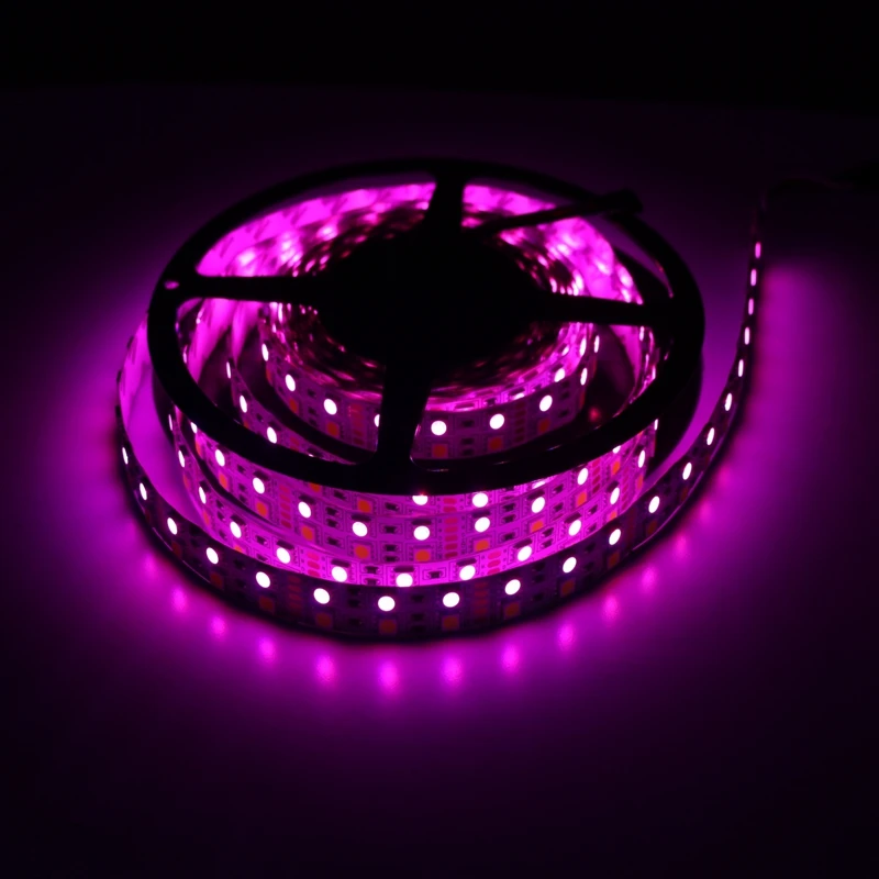 KZKRSR 2 4G 5M DC 12V SMD 5050 двухрядная RGBW RGBWW Светодиодная лента IP20 неводонепроницаемая IP65