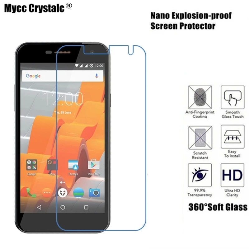 

Mycc crystalc Soft Glass Protective Screen Protector Film For Wileyfox spark plus Screen Protector Film Nano Explosion-proof