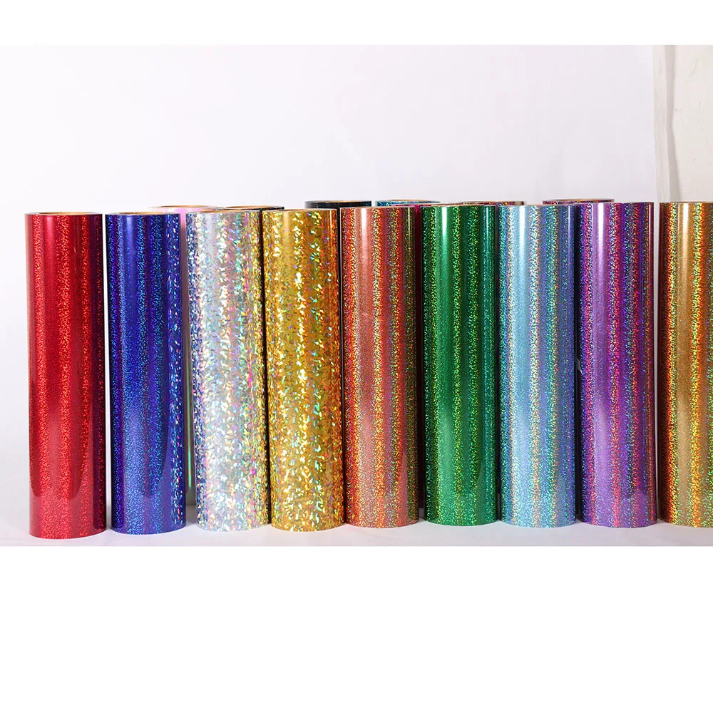 Holographic Heat Transfer Vinyl For T shirts 50cm x 25m Roll soft