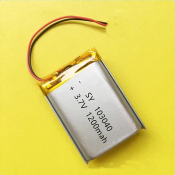 

10 pcs 3.7V 1200mAh Lithium Polymer LiPo Rechargeable Battery For GPS PSP mobile video game PAD E-books Tablet DVD MP4 103040