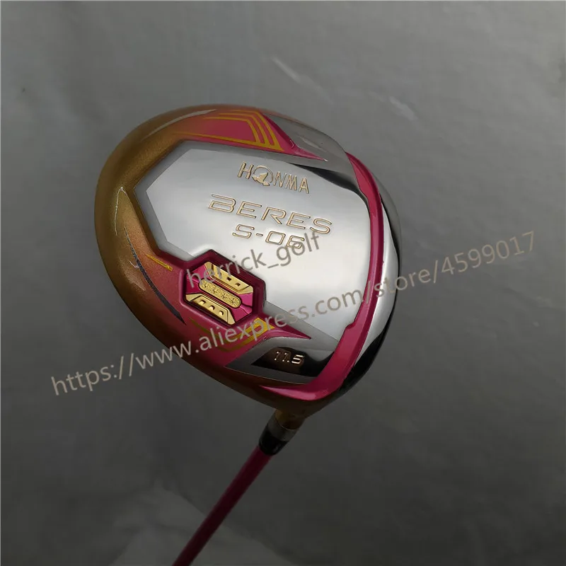 Новые женские клюшки для гольфа HONMA S-06 4 звезды золотой цвет гольф Драйвер 11,5 чердак графит L flex драйвер клубов