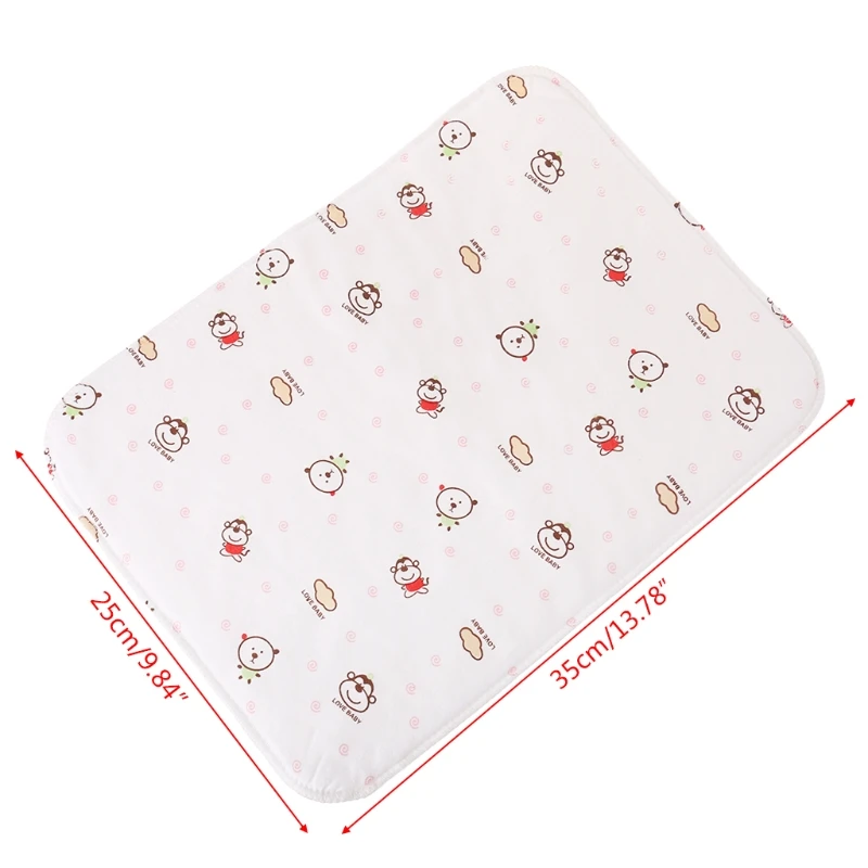 3 ColorS 35*25cm Baby Changing Pad Reusable Waterproof Stroller Diaper Folding Soft Mat Washable