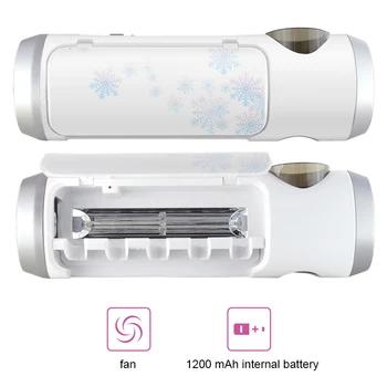 

Tooth Brush Disinfection Case UV Light Wall Mounted Toothbrush Hanger Holder for Home H99F