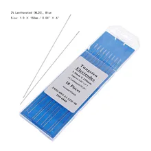 DRELD 10 шт./лот Tig Rod WL20 вольфрамовый электрод 1,0 мм(0,0") x150мм(6") 2.0% Lanthanated синий цвет для Tig сварочный фонарь