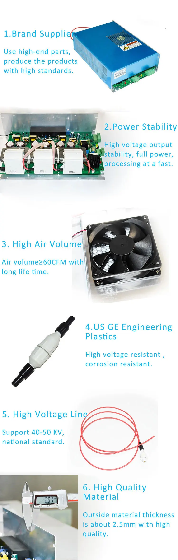 CO2 лазерный источник питания HY-C150 150 Вт блок питания HY-C150 150 Вт использование для лазер Yueming резки и гравировки машины