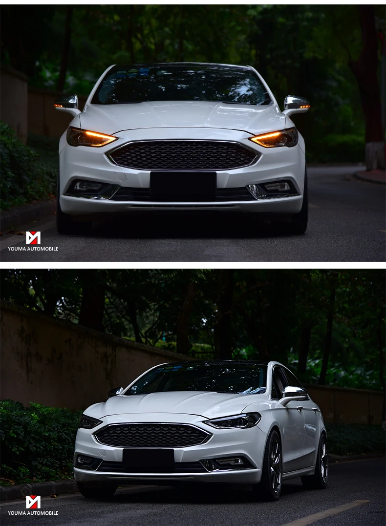 Автомобильный Стайлинг Головной фонарь для Ford Mondeo фары для Fusion фары динамического рулевого управления DRL H7 D2H Hid биксеноновый луч