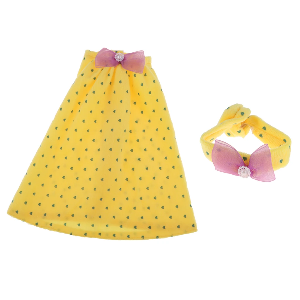 1/3 BJD Doll Clothes Casual Home Outfits - Off Shoulder Nightdress & Headband For Night Lolita BJD Girl Doll Dress-up Accessory