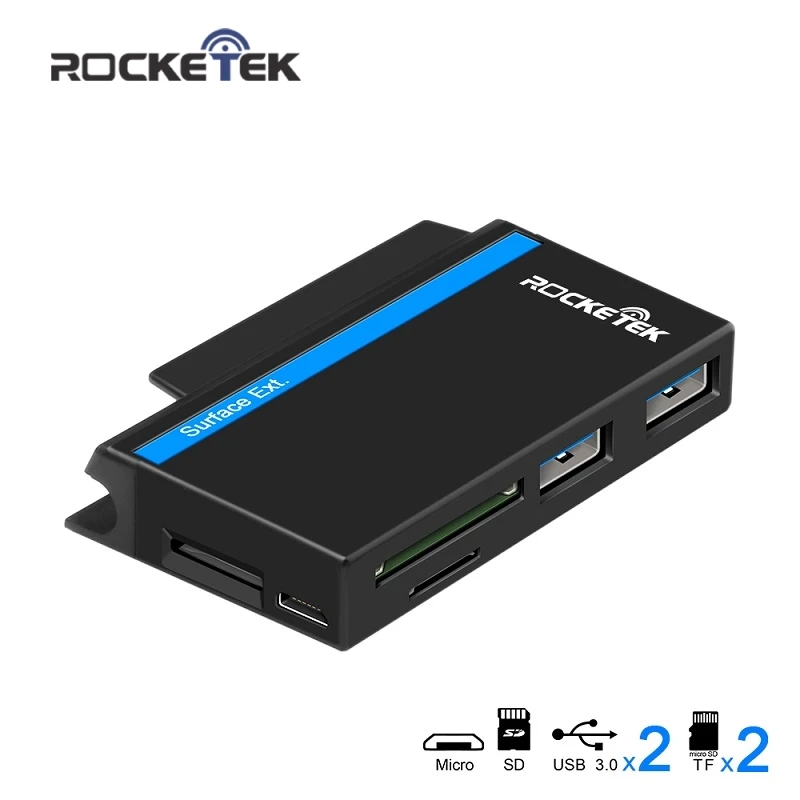 

Rocketek usb type c 3.0 multi 5 in 1 memory card reader adapter for SD/TF micro SD Microfoft Surface go Hub computer accessories
