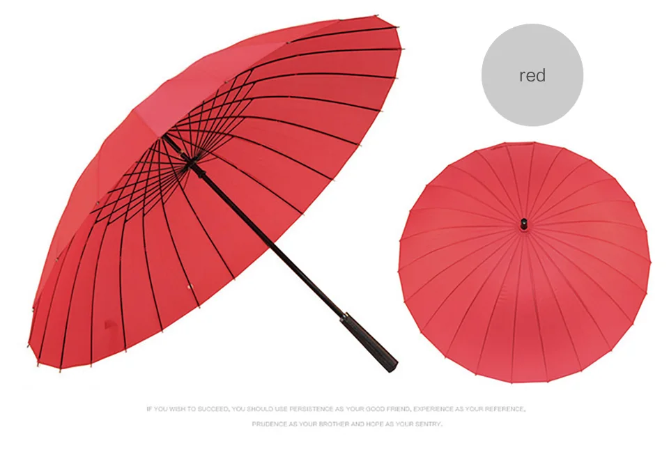 Long Handle Umbrella Male Female 111cm 24K Large Umbrella Windproof Man Woman Waterproof For Sunny And Rain   (10)