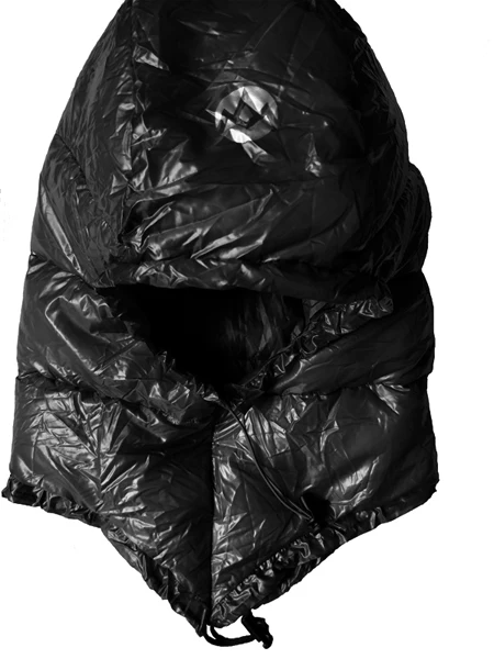 Ветрозащитный кемпинговый спальный мешок для палаток колпак для сна зимняя теплая пуховая шапка охотничий шлем унисекс W/компрессионный мешок - Цвет: black
