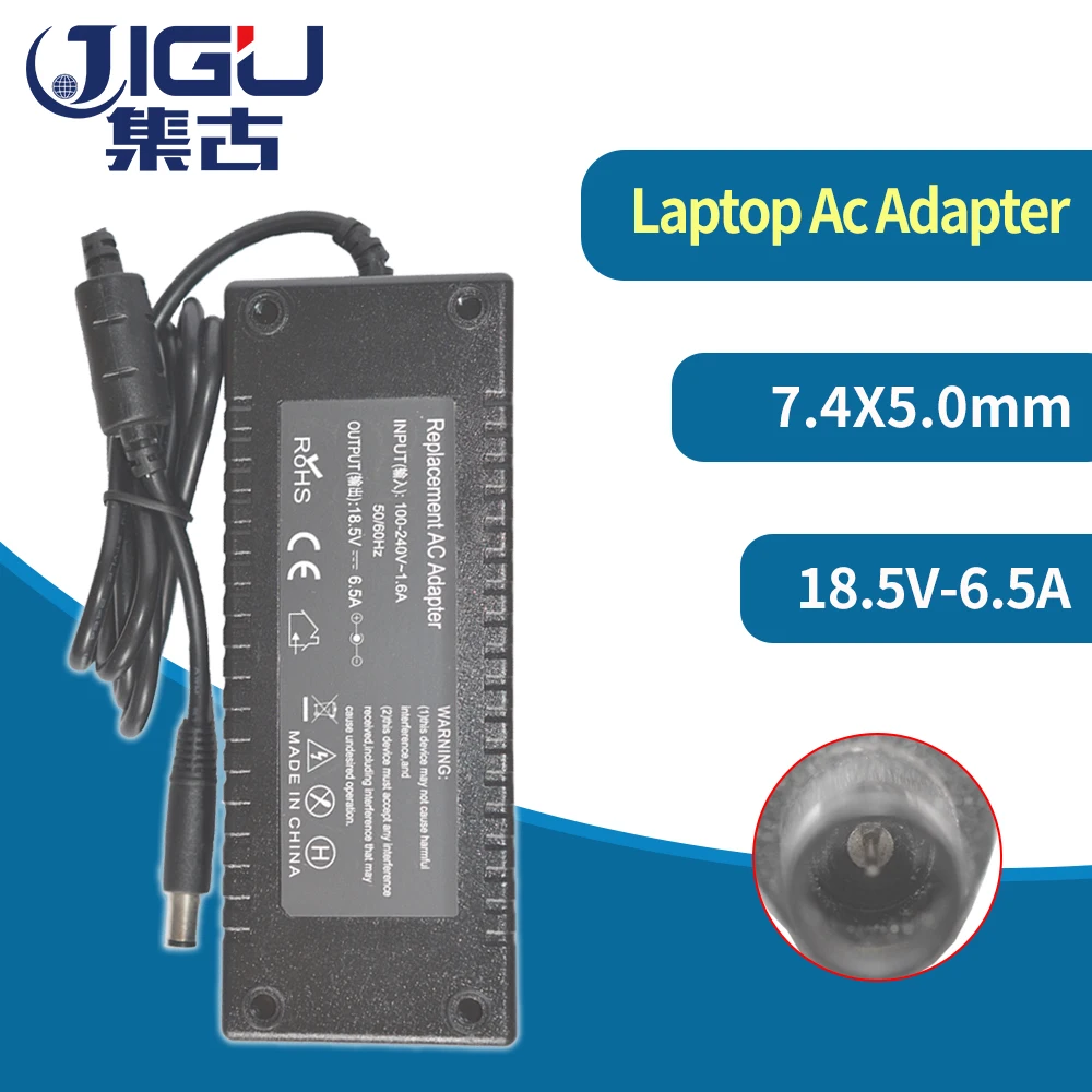 JIGU 18 5 в 6.5A 120 Вт 7 4*5 0 мм 391174-001 384023-001 адаптер переменного тока зарядное устройство |