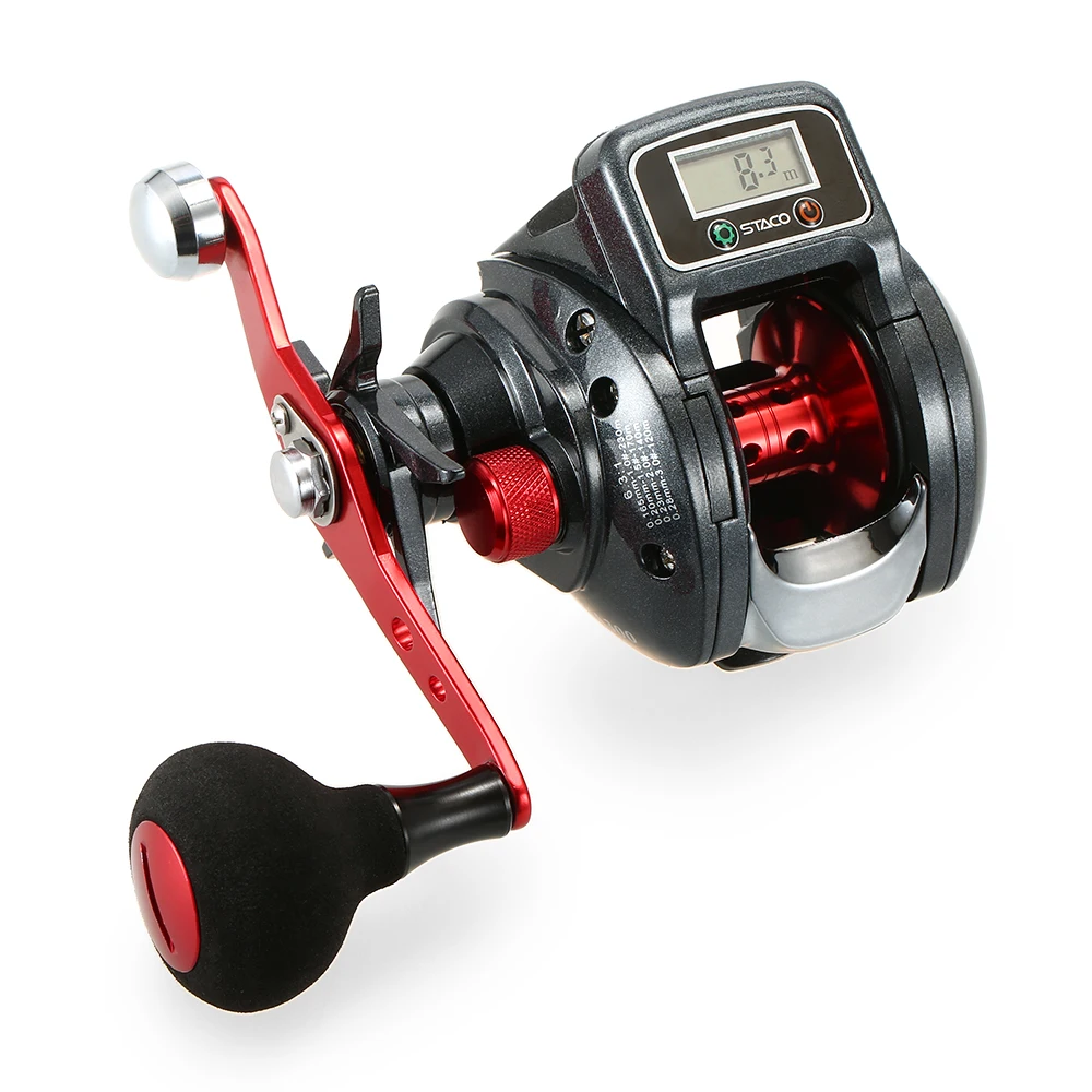 New Low Profile Linecounter baitcasting Fishing Reel GT 6.31 13+1 Ball
