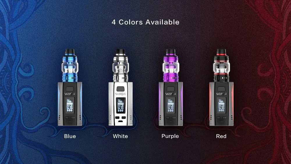 UWELL Valyrian II комплект тройной 18650 батареи 300 Вт Valyrian II танк 6 мл сетчатая спиральная электронная сигарета Vape комплект