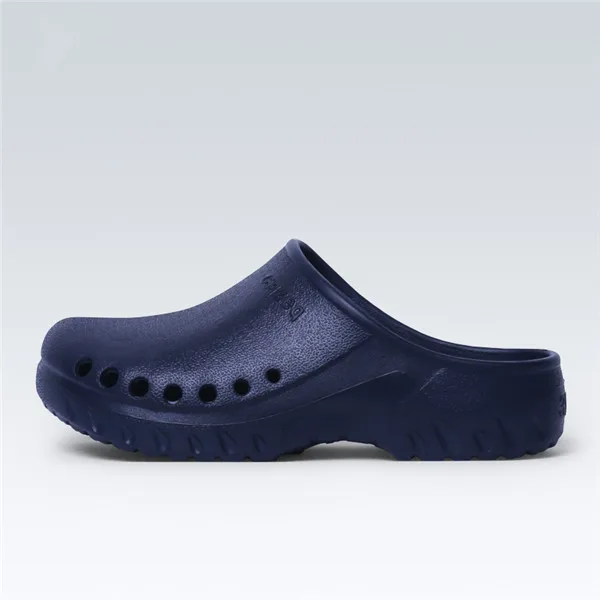 Медицинская обувь для медсестры тапочки для кормления аксессуары медицинская обувь ортопедическая обувь Диабетическая одежда EVA легкий вес - Color: Deep Navy
