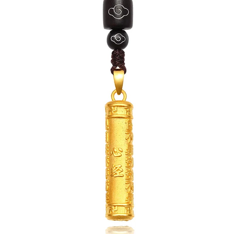 

Pure 24K Yellow Gold Necklace Pendant 999 Gold Necklace Pendant