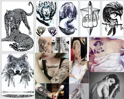 Y-XLWAN Тотем сочетание дамы творческие люди татуировки водостойкие наклейки, стикеры на холодильник, зеркало наклейки
