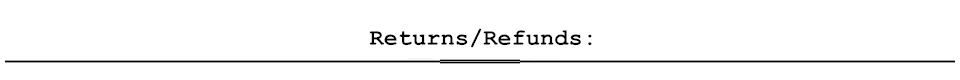 refunds
