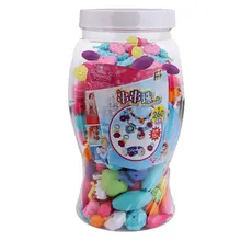 100FUN Children String Beaded Cordless Pop Wear Beads Toy Girl Handmade DIY Bracelet Necklace Jewelry Puzzle