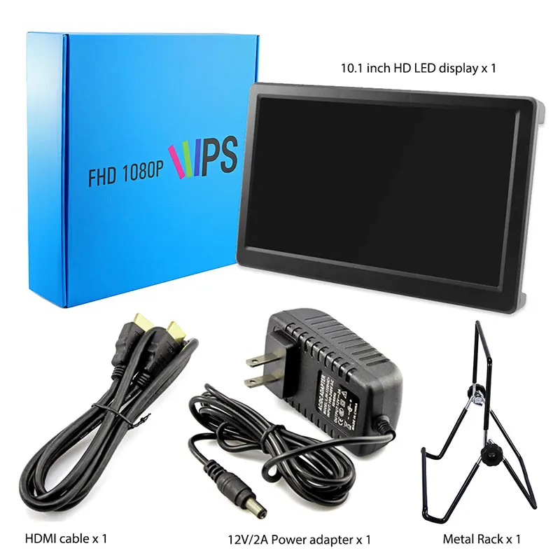 Elecrow 10,1 дюймов HD светодиодный дисплей 1920X1080p ips Raspberry Pi 4B+ монитор HDMI FPV видео колонки экран для Xbox Windows системы