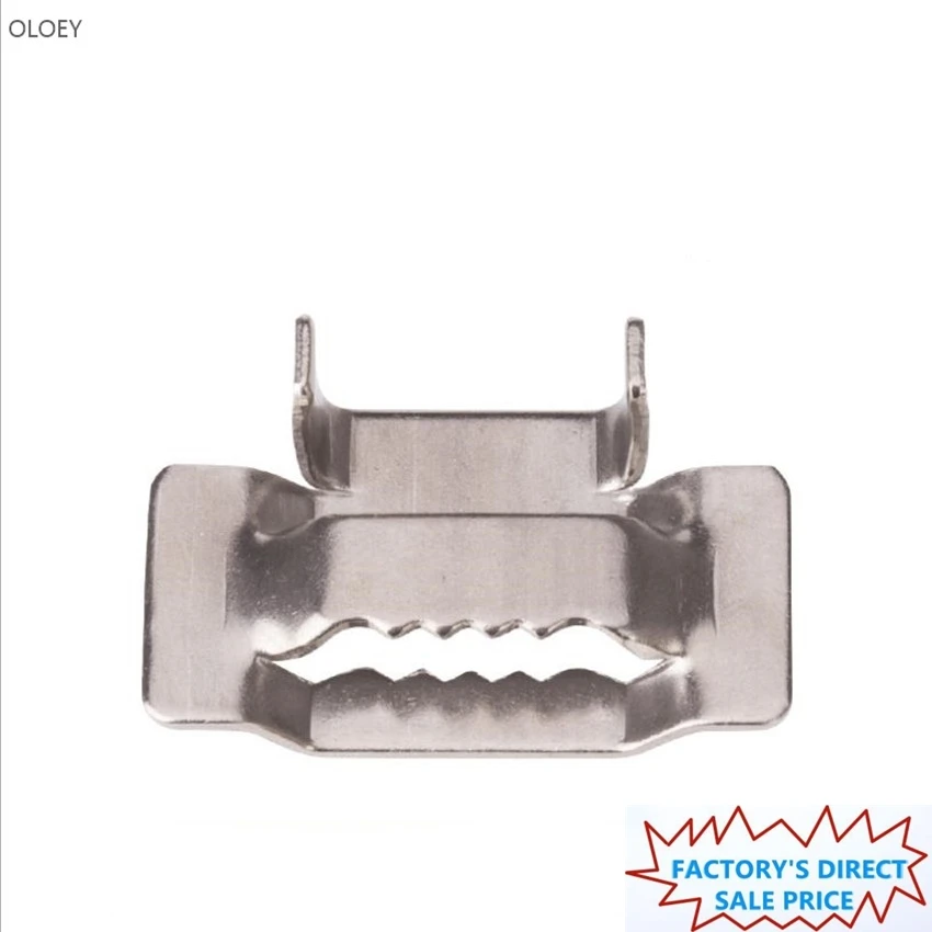 

20PCS 304 Stainless steel tied teeth button box pole pack button sign traffic sign button buckle 8 10 12 16 20MM