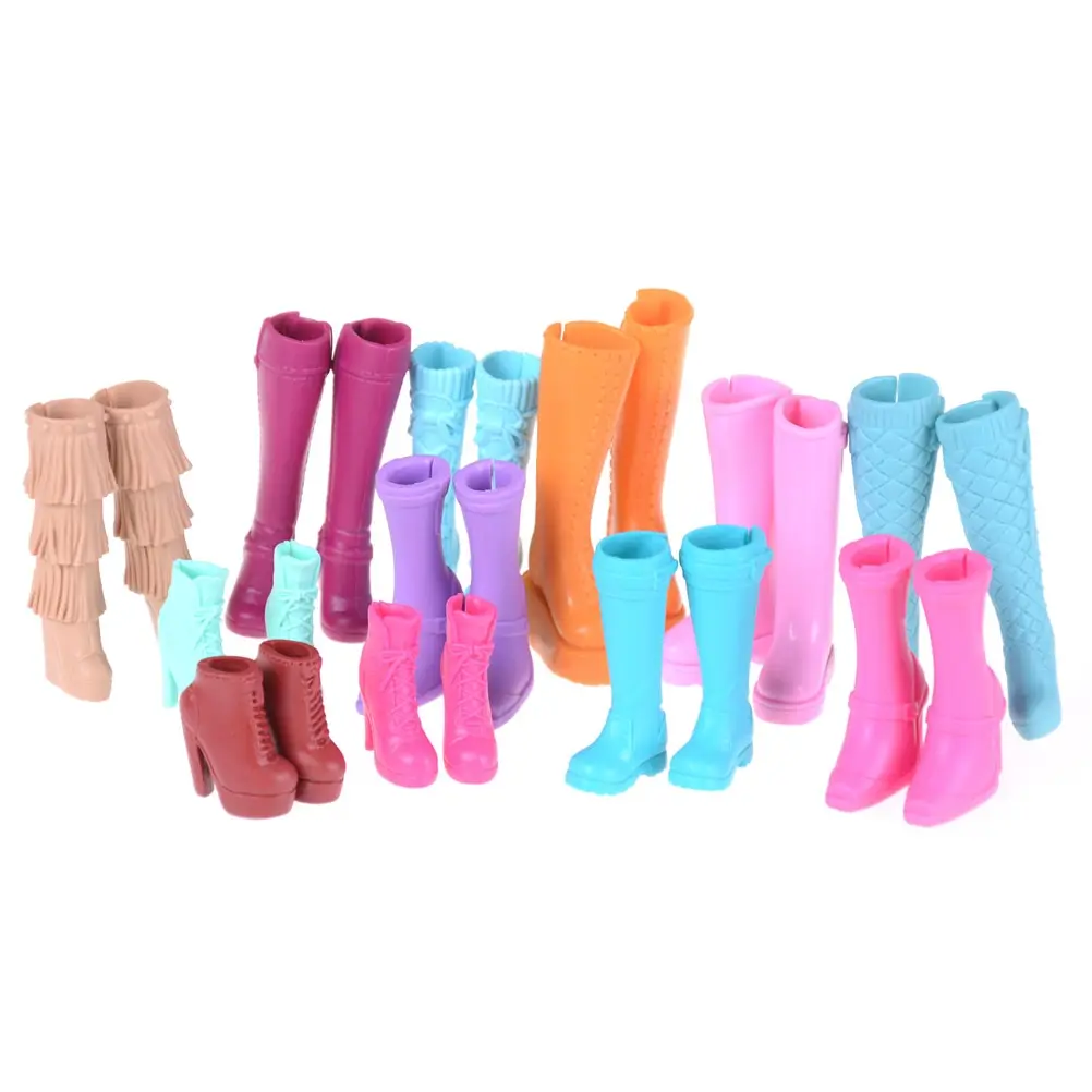 One Pair Elegance High Heels Boots Sandals Party Dinner Daily Wear Colorful Mixed Shoes For Doll Clothes Accessories Gift | Игрушки и