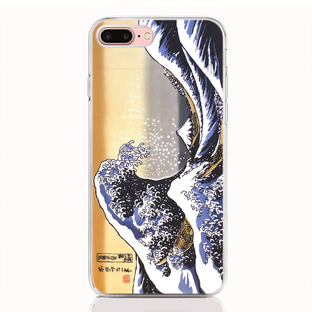 A18  7 Plus Cartoon Wave Art Japanese