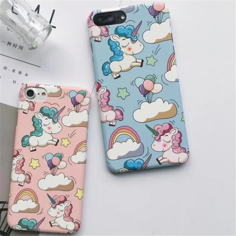 UVR Unicorn Animal Retro Christmas Phone Cases Balloon Star Back Cover Coque For iphone X 7 6 Plus Tpu Painted Mobile Case |