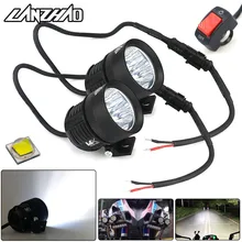 40 w Moto LED per Esterni Esterno Ad Alta Spot del Fascio Luci 6500 k Testa Della Lampada Universale per Honda Yamaha Cruiser Scooter ATV Marine