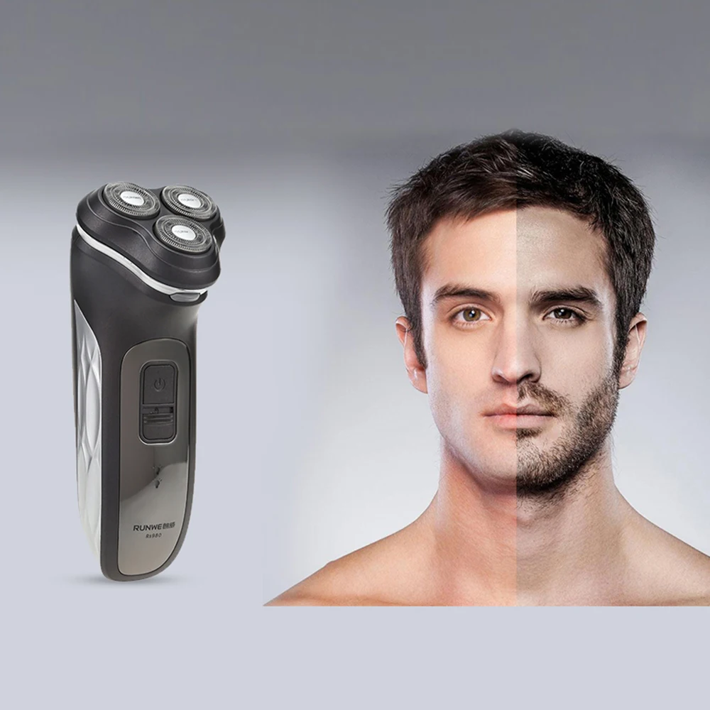 RUNWE Rechargeable Men'S Razor Electric Shaver 220V Shaving Machines
