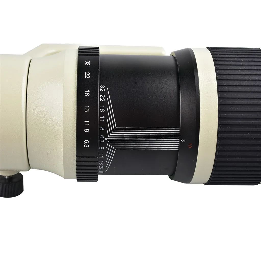 White500mm F/6.3 Telephoto Fixed Prime Telephoto Lens Adapter Ring For Nikon SLR