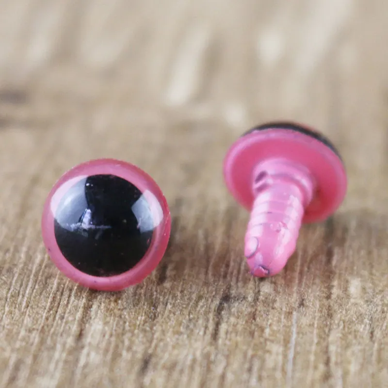 Color Plastic Safety Eyes 8/10/12MM 100PCS For Animal Puppet Crafts Decoration