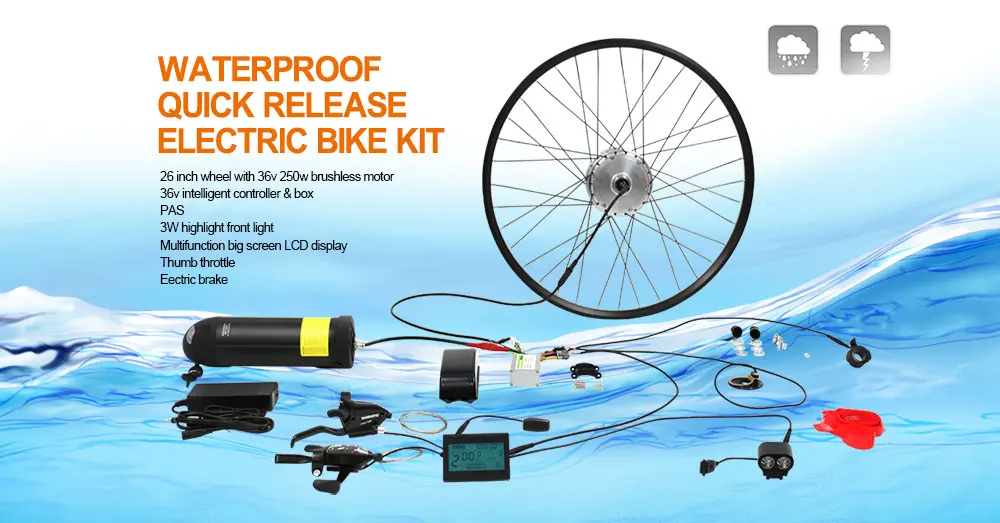 Flash Deal DIY e-bike conversion kit with 36v 10ah lithium battery 0 Flash Deal DIY e-bike conversion kit with 36v 10ah lithium battery 0