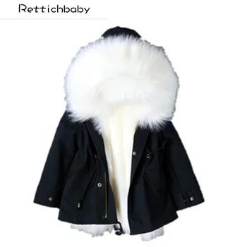 

Baby Girls Boys Winter Coat Children Liner Detachable Jackets Kids Outerwear Kids Thicken Warm Coat Parkas 2017 New Fashion