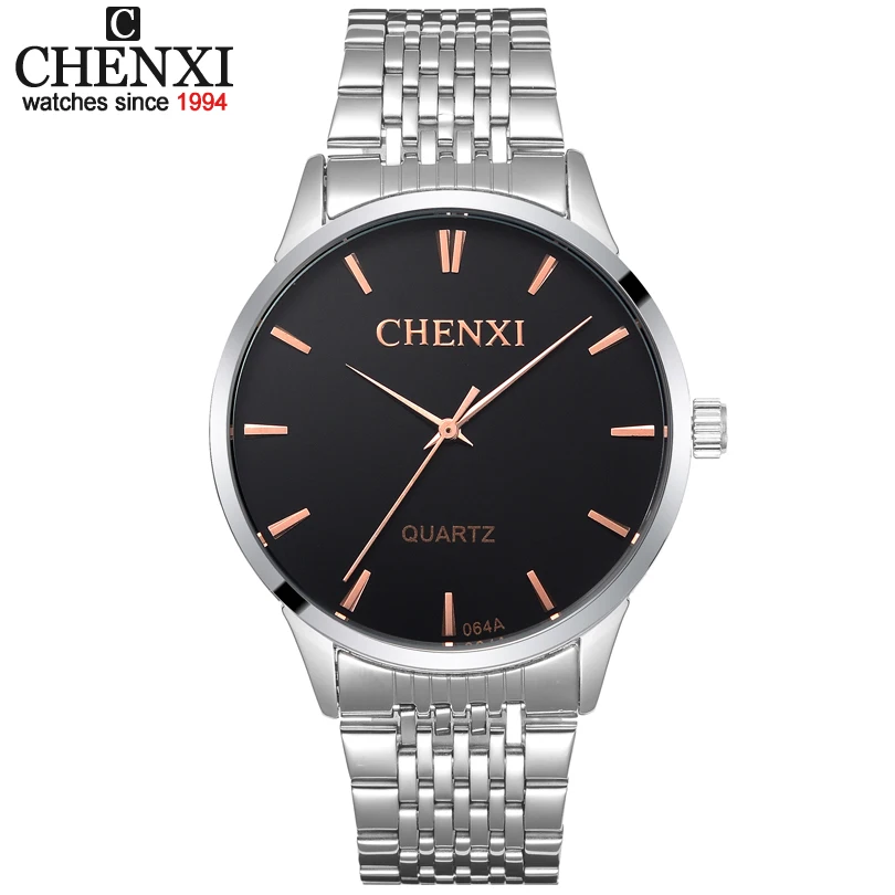 CHENXI Famous Original Brand Stainless Steel Quartz Watch Men's