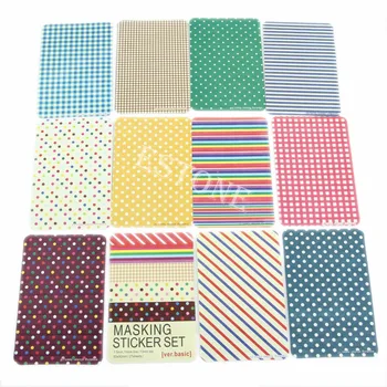 

Better 27 Washi Scrapbook Basic Masking Tape Craft Stickers Pack Decorative Labelling