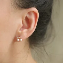 New Cherry Zircon Earrings Women's Natural Pearl Earrings Japanese Sweet Earrings Women's Fashion Sterling Silver Stud Earrings New Cherry Zircon Earrings Women's Natural Pearl Earrings Japanese Sweet Earrings Women's Fashion Sterling Silver Stud Earrings